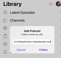Follow show by URL