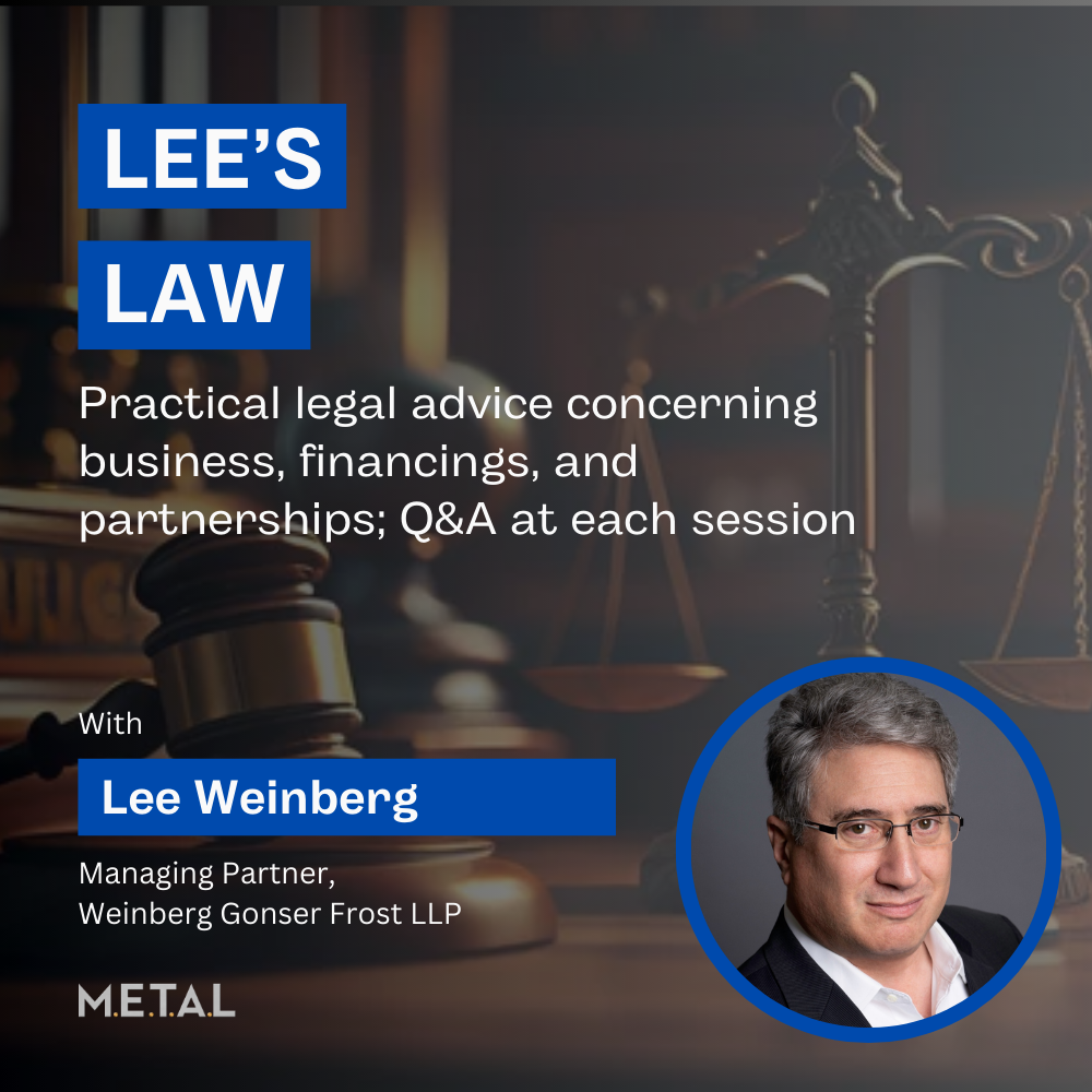 Lee's Law with Lee Weinberg